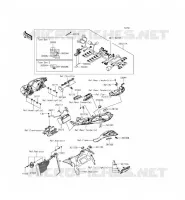 TELAIO MATERIALE ELETTRICO per Kawasaki NINJA ZX-6R 2013