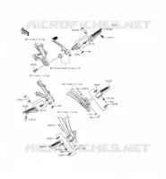 POGGIAPIEDI per Kawasaki NINJA ZX-6R 2013