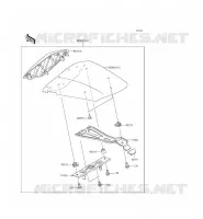 ACCESSORIO (COUVRE SELLE) per Kawasaki NINJA ZX-6R 2014