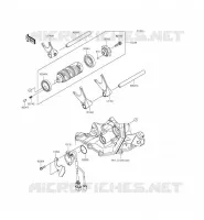 CAMBIO TAMBURO   FORCHE SHIFT per Kawasaki NINJA ZX-6R 2014