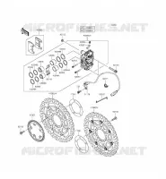 FRENO ANTERIORE per Kawasaki NINJA ZX-6R 2014