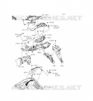 PARAFANGO POSTERIORE per Kawasaki NINJA ZX-6R 2014