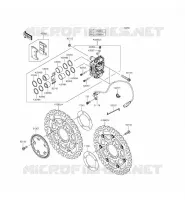 FRENO ANTERIORE per Kawasaki NINJA ZX-6R 2014