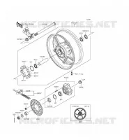 MOZZO POSTERIORE per Kawasaki NINJA ZX-6R 2014