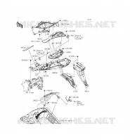 PARAFANGO POSTERIORE per Kawasaki NINJA ZX-6R 2014