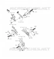 POGGIAPIEDI per Kawasaki NINJA ZX-6R 2014