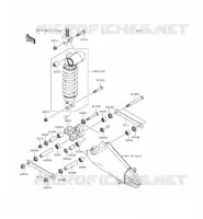 SOSPENSIONI   AMMORTIZZATORE per Kawasaki NINJA ZX-6R 2014