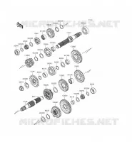 TRASMISSIONE per Kawasaki NINJA ZX-6R 2014