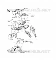 PARAFANGO POSTERIORE per Kawasaki NINJA ZX-6R 2014