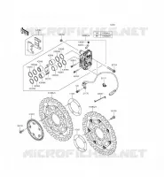 FRENO ANTERIORE per Kawasaki NINJA ZX-6R 2014