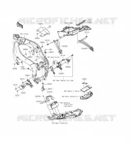 PARTI DEL TELAIO (COUVERTURE) per Kawasaki NINJA ZX-6R 2014