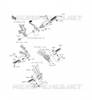 POGGIAPIEDI per Kawasaki NINJA ZX-6R 2014