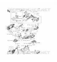 TELAIO MATERIALE ELETTRICO per Kawasaki NINJA ZX-6R 2014