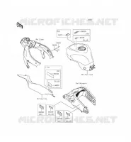 ETICHETTE per Kawasaki NINJA ZX-6R 2014