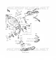 PARTI DEL TELAIO (COUVERTURE) per Kawasaki NINJA ZX-6R 2014