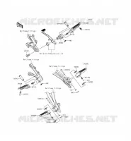 POGGIAPIEDI per Kawasaki NINJA ZX-6R 2014