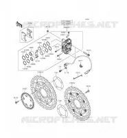 FRENO ANTERIORE per Kawasaki NINJA ZX-6R 2015