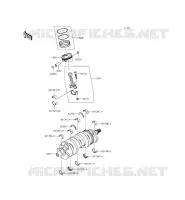 ALBERO MOTORE   PISTONE per Kawasaki NINJA ZX-6R 2015