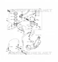 ANTERIORE POMPA per Kawasaki NINJA ZX-6R 2015