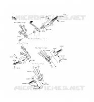 POGGIAPIEDI per Kawasaki NINJA ZX-6R 2015