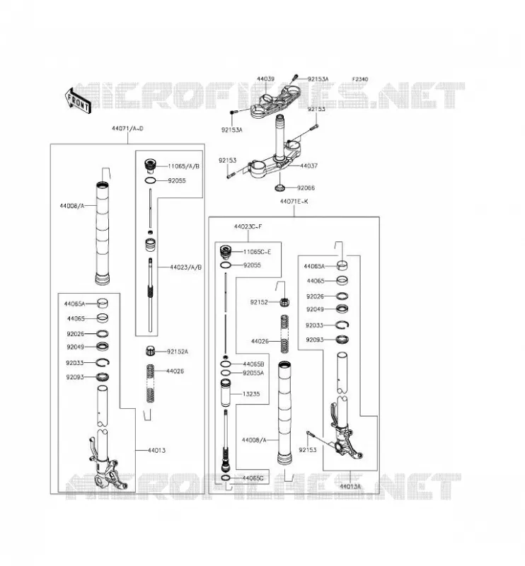FORCELLA Kawasaki MOTOS 636 2015 NINJA ZX-6R  ZX636EFF