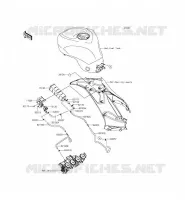 FUEL EVAPORAZIONE SISTEMA(CA) per Kawasaki NINJA ZX-6R 2015