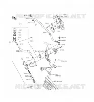 POSTERIORE POMPA per Kawasaki NINJA ZX-6R 2015