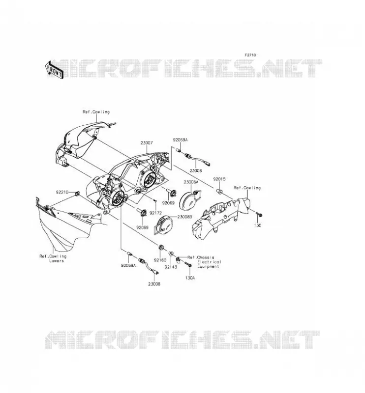 LENS(S) Kawasaki MOTOS 636 2015 NINJA ZX-6R  ZX636EFFA