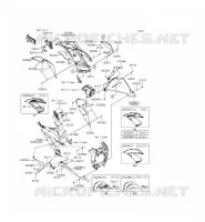 LOWER CUFFIA per Kawasaki NINJA ZX-6R ABS 2013