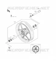 MOZZO ANTERIORE per Kawasaki NINJA ZX-6R ABS 2013