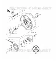 MOZZO POSTERIORE per Kawasaki NINJA ZX-6R ABS 2013