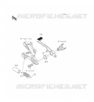 PEDALE DEL FRENO per Kawasaki NINJA ZX-6R ABS 2013