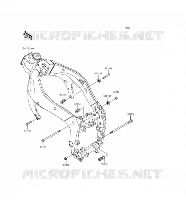 SUPPORTO DEL MOTORE Kawasaki MOTOS 636 2013 NINJA ZX-6R ABS  ZX636FDF