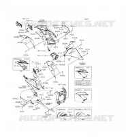 LOWER CUFFIA per Kawasaki NINJA ZX-6R ABS 2013