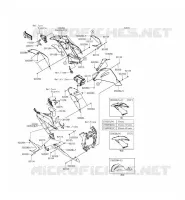 LOWER CUFFIA per Kawasaki NINJA ZX-6R ABS 2013