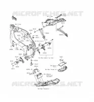 PARTI DEL TELAIO (COUVERTURE) per Kawasaki NINJA ZX-6R ABS 2013