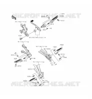 POGGIAPIEDI per Kawasaki NINJA ZX-6R ABS 2013