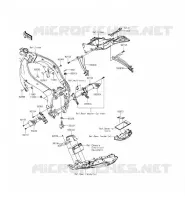 PARTI DEL TELAIO (COUVERTURE) per Kawasaki NINJA ZX-6R ABS 2013