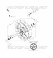 RUOTA ANTERIORE per Kawasaki NINJA ZX-6R ABS 2013