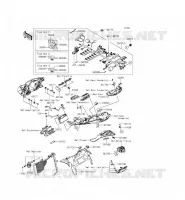 TELAIO MATERIALE ELETTRICO per Kawasaki NINJA ZX-6R ABS 2013