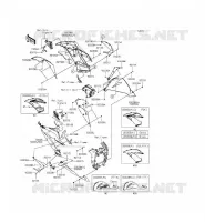 LOWER CUFFIA per Kawasaki NINJA ZX-6R ABS 2014