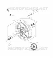 MOZZO ANTERIORE per Kawasaki NINJA ZX-6R ABS 2014