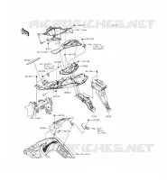 PARAFANGO POSTERIORE per Kawasaki NINJA ZX-6R ABS 2014