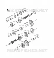 TRASMISSIONE per Kawasaki NINJA ZX-6R ABS 2014