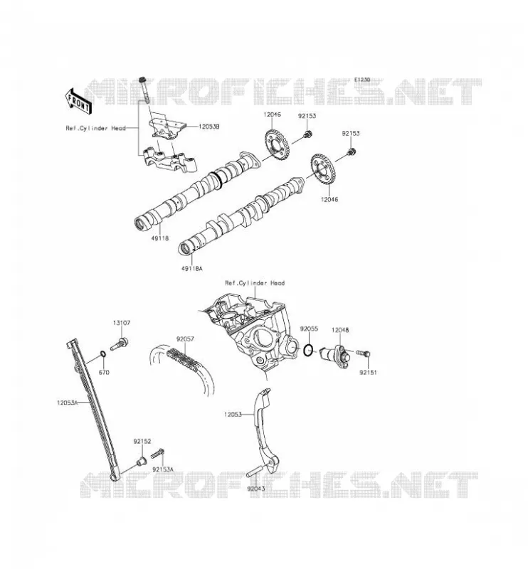 CAMSHAFT - TENSIONER Kawasaki MOTOS 636 2014 NINJA ZX-6R ABS  ZX636FEF