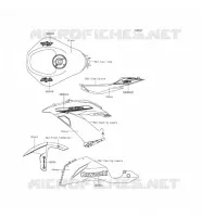 ADESIVO (NOIR) per Kawasaki NINJA ZX-6R ABS 2014