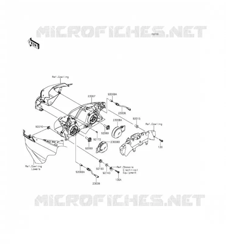 LENS(S) Kawasaki MOTOS 636 2014 NINJA ZX-6R ABS  ZX636FEF