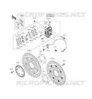 FRENO ANTERIORE per Kawasaki NINJA ZX-6R ABS 2014