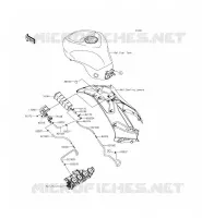 FUEL EVAPORAZIONE SISTEMA(CA) per Kawasaki NINJA ZX-6R ABS 2014