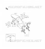 PARAFANGO ANTERIORE per Kawasaki NINJA ZX-6R ABS 2014